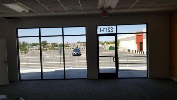 The before and we will give you the after pictures after their done, the windows are for a new school in progress.