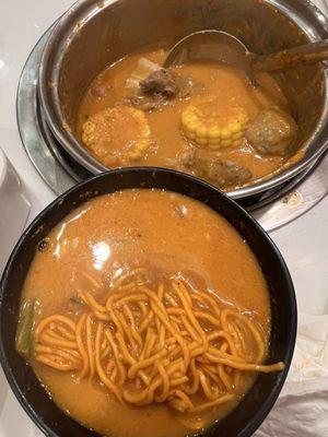 The curry Laska base hotpot
