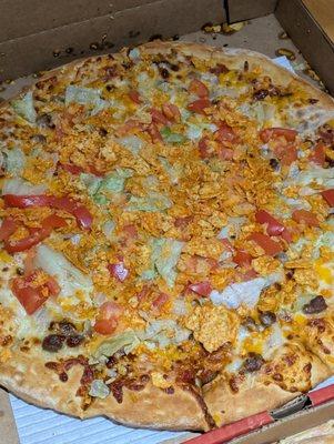 Taco pizza