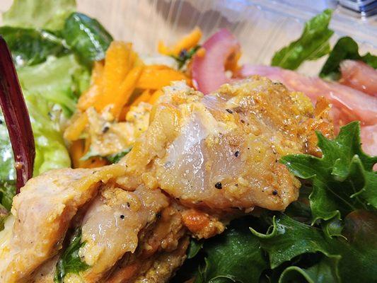 Raw chicken shwarma