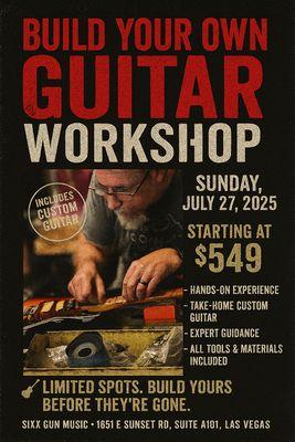 Sign up for the BYOGuitar Workshop. Call for more details (702) 530-2447