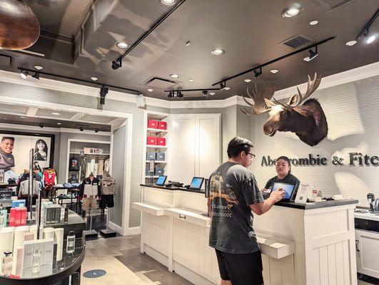 Front Cashier Section. I forgot about that big ol' moose head. It's kinda creepy haha.