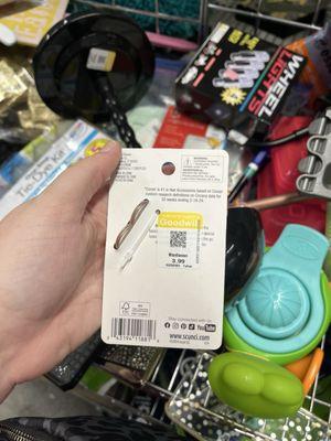 Dollar tree hair clip prices at 3.99