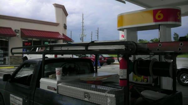 Bat mobile at bk mart shell