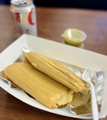 Chicken salsa verde tamales