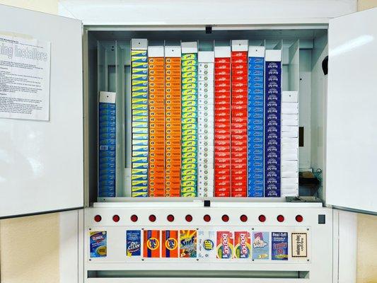 Soap is stocked for your convenience