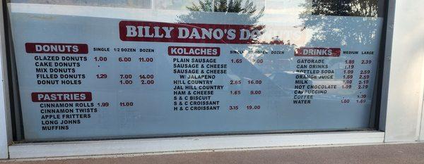 Menu 6-6-23 They also have chocolate milk