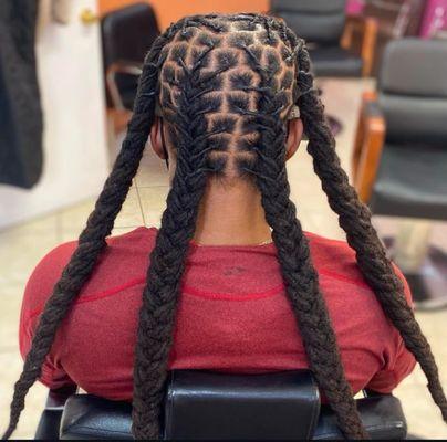 She did me some pop smoke braids