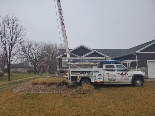 Installing of new pump.