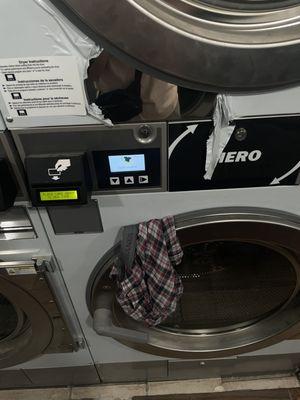 Men's boxers stuck on machine