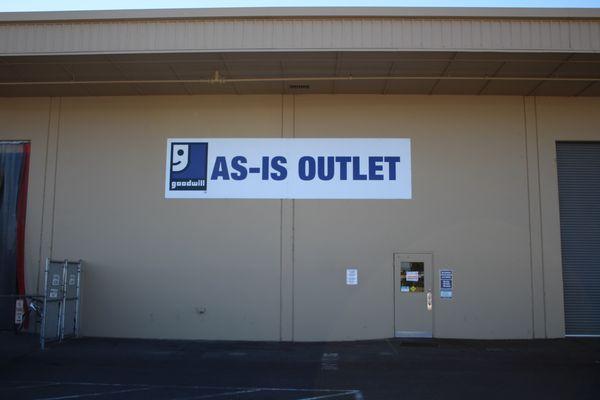Customer entrance to As-Is store