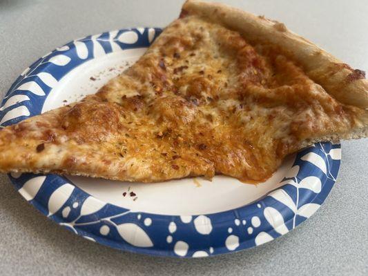 Cheese slice at flame House, pizza.