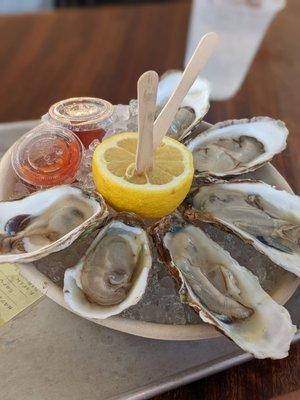 Half dozen oysters