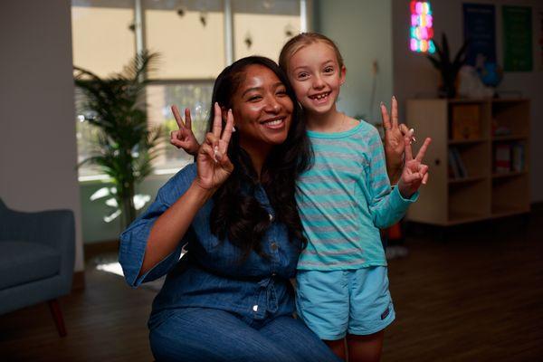 Photo of Lead Guide and one of the students!