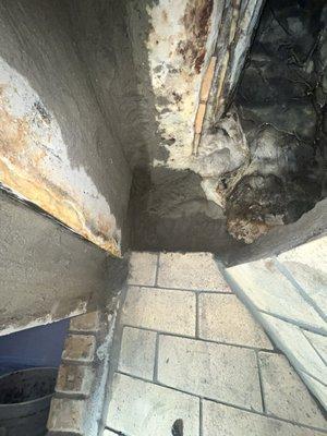 Firebox and smoke chamber rebuild