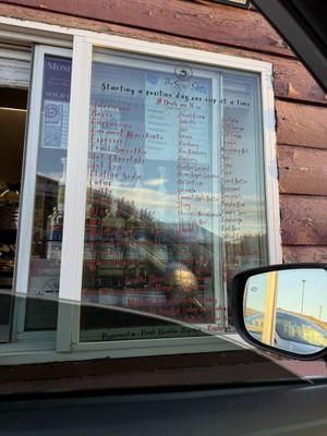 The drive thru window.