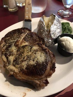 Ribeye Steak with Baked Potato