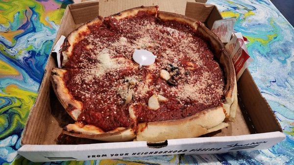 Bottom Crust had structural integrity failure and seemed to need more cooking time