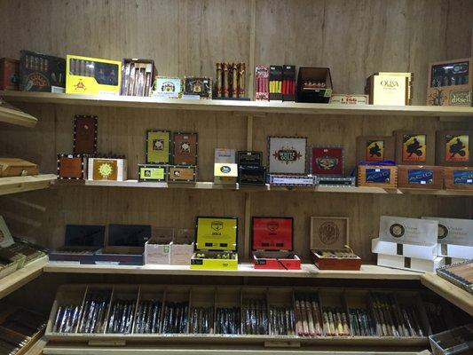 Cigars from Floor to ceiling! Come check out our Humidor!