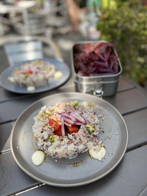 Poke dish filled with my allergen: peppers