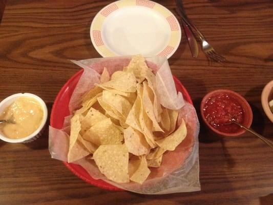 Chips, Salsa, Cheese