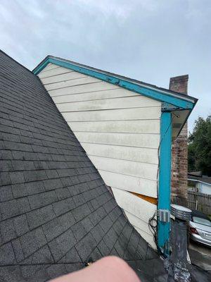 Before - siding cleaning