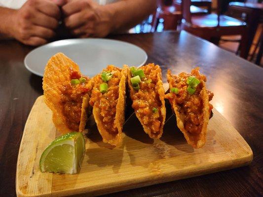 Wonton Chicken Tacos