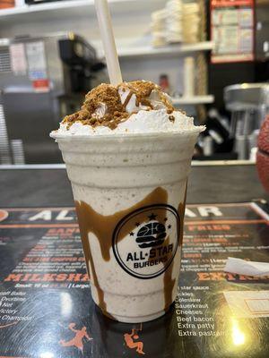 Biscoff baller milkshake