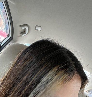 You can see for yourself not blended and he was so confident about how it looks