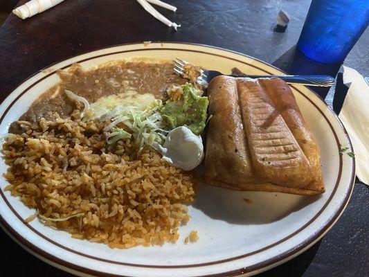 Barbacoa chimichanga