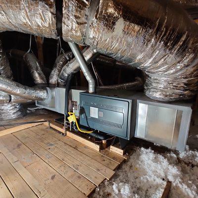Attic equipment installation