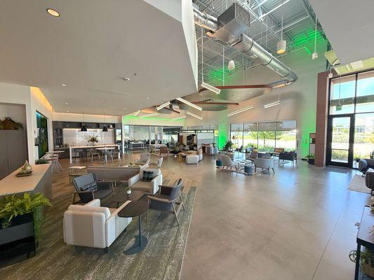 Hospitality Space (150 Networking / 100 Mixer). TVs, Overhead Audio and More. Hourly, Half-Day and Full Day Rental options.