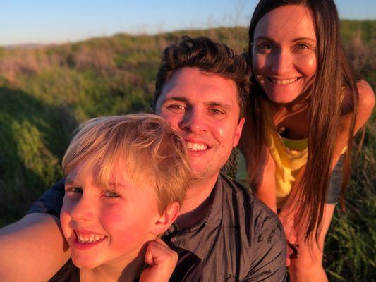 Hiking at Westwood Hills on a beautiful Spring-like Winter day!