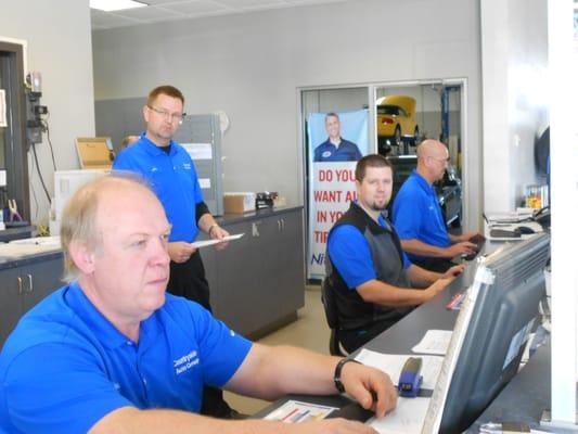 We have a full GM Certified Service Dept and Body Shop here on premises and Enterprise Rental car for convenience. 920.885.1299