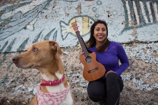 Aside from Massage Therapy my other loves are the ukulele and  Izzi.