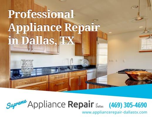 Professional Appliance Repair in Dallas,TX
http://www.appliancerepair-dallastx.com