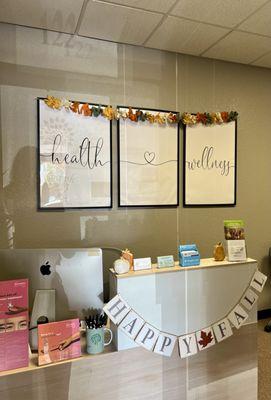 We decorate our office for holidays!