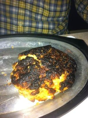 Ummm burnt and bread filling only for crab cake