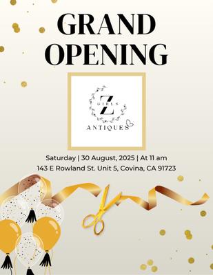 Grand Opening!!! August 30, 2025 @ 11:00 pm