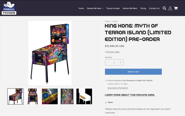 product page with no credit card surcharge disclosure