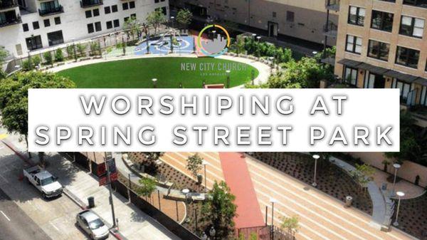 Our in-person worship services during the Pandemic location