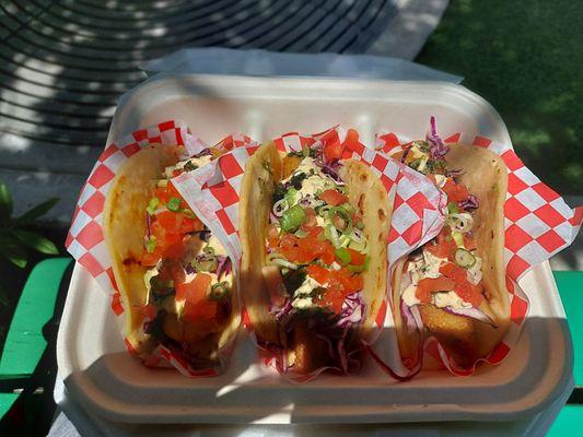 Fish tacos are so good!