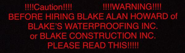 Blake's Waterproofing