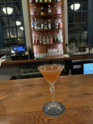 Lovely bar and great cocktails (no citrus )