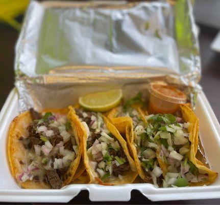 4 Birria Tacos Decided to try these for a Taco Tuesday and they didn't disappoint. I'll definitely be back.