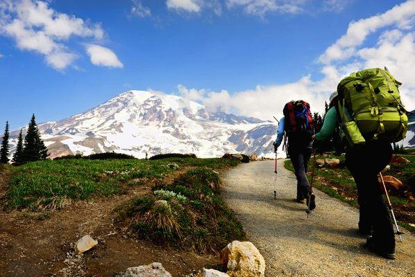 Mount Rainier hikers