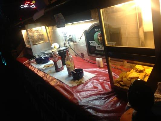 This is what I love about NC bars, free food!!