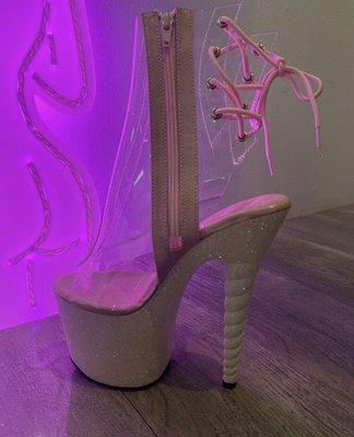 Clear Pink Glitter Unicorn Shoes Available For Purchase