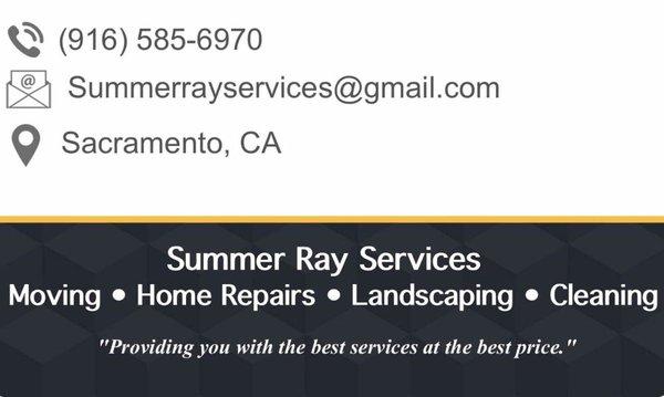 Summer Ray's Services