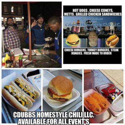 Fresh made to order food. 1323 main street. Cdubbs homestyle chili on Facebook